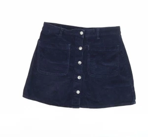 Vero Moda Women's Blue A-Line Corduroy Skirt - S - Picture 1 of 12