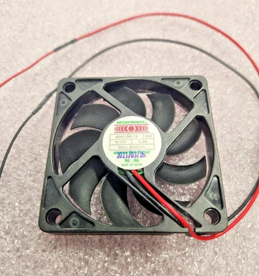 Mechatronics MB6010M12B 12 Vdc 0.08A Ball Bearing Fan two-wire 60x60x10mm - Image 1 of 4