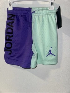 Jordan Boys Kids basketball mesh Shorts psychic purple size 6 kids - Picture 1 of 6