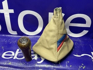 Beige GEAR+PLASTIC FRAME FOR BMW E34 E36 3, 5 SERIES 91-99 Wood Knob PARTS ONLY - Picture 1 of 14
