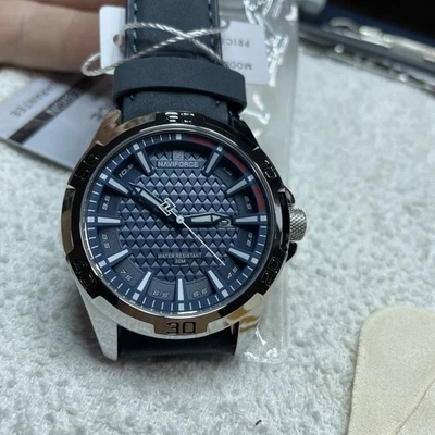 NAVIFORCE Reloj Deportivo de Cuarzo para Hombre - Reloj de Cuero Esfera Simple Envío a EE. UU. Foto 1 de 4