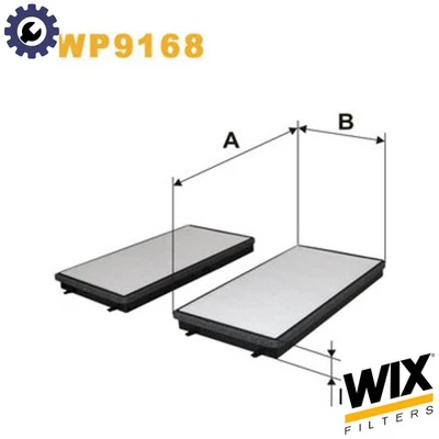FILTRO AIRE CABINA WP9168 PARA ALPINA ROLLS-ROYCE PHANTOM/VII/Drophead BMW 7/E66 Foto 1 de 4