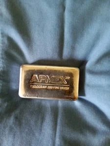 1 kilogram (over 35 ounces) .999 fine Sterling Silver Bar - Picture 1 of 2