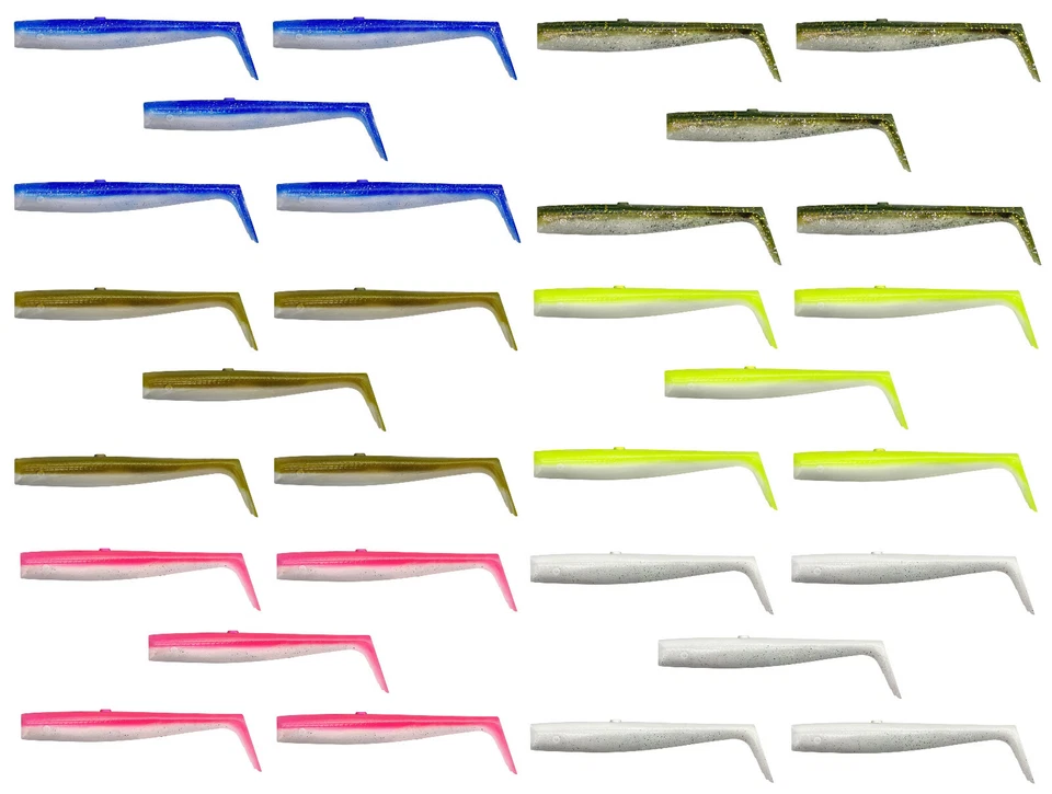 Savage Gear Kunstköder Gummifische Sandeel V2 Tail - 5er SET in ver. Größen - Bild 1 von 1