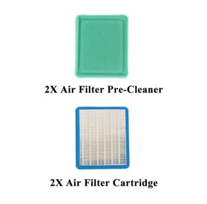2x Filtro Aria per Artigiano Modello 917.388861 con B&S Oro 6,75 190cc - Foto 1 di 2
