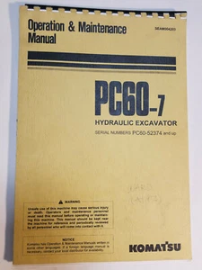 Manual de operación y mantenimiento de excavadora KOMATSU PC60-7 SEAM004203 52374-Up - Imagen 1 de 7