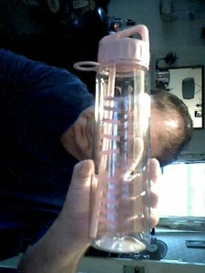 ROSA ALIENTO 750ml BOTELLA DE AGUA CUMPLEAÑOS NAVIDAD EJERCICIO FEMENINO DEPORTE - Imagen 1 de 1