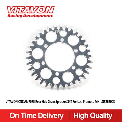 Piñón de cadena trasero Vitavon 28T 30T 34T 35T 36T para bicicleta Losi Promoto MX 1/4 Foto 1 de 4