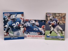 1991 Pro Set 502 Barry Sanders  Detroit Lions  Football Cards (3) Cards Total