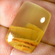 21.50 Cts 100% Natural Yellow Onyx Agate Loose Cabochon 15 x 22 mm Gemstone HE34