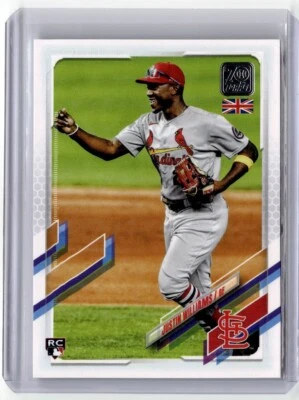 2021 Topps UK Edition Justin Williams St. Louis Cardinals #127 - Image 1 of 2