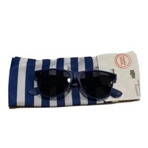 Wonder Nation Sunglasses & Pouch Boy Girl Toddler Kids Summer Beach Spring Blue - Picture 1 of 1