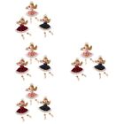  12 Pcs Christmas Ornaments Hanging Angle Doll for Party Tree