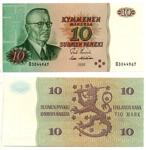 FINLAND 10 Markkaa (1980) Pick 104a, Uncirculated - Picture 1 of 1