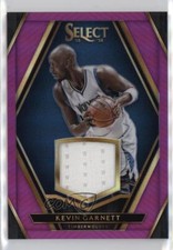 2015-16 Panini Select Swatches Purple Prizm Relic 81/99 Kevin Garnett #37 HOF