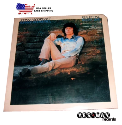 Johnny Rodriguez - Reflecting LP 1976 1st Press Mercury Records SRM-1-1110 VG+ - Image 1 of 3