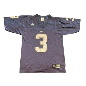 Adidas Notre Dame Football #3 Kids Jersey - Size Medium - Picture 1 of 7
