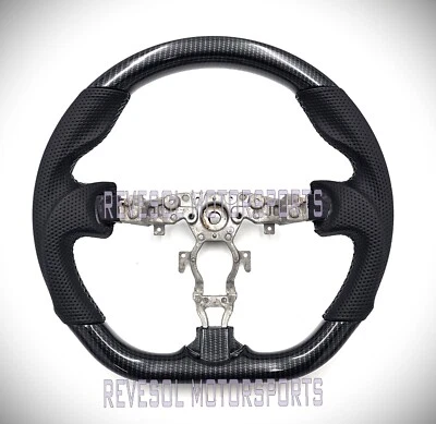 REVESOL Hydro-Dip Carbon Fiber Steering Wheel for 2009-2021 NISSAN 370Z -NEW - Image 1 of 4