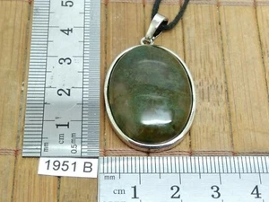 Pendentif AGATE MOUSSE + CORDON REGLABLE - pierre naturelle de qualité - Imagen 1 de 4