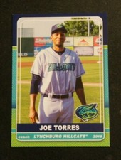 2019 Grandstand, Lynchburg Hillcats, Pitching Coach - JOE TORRES