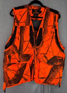 Game Winner Hunting Vest Realtree Hardwoods Camo Orange Men's Size L - Picture 1 of 7