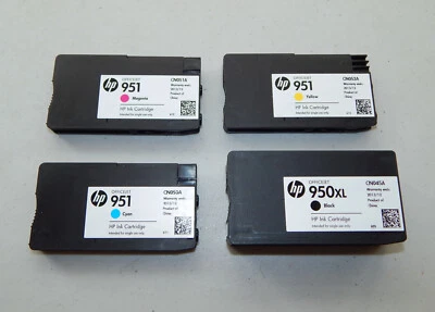 *LEER* Cartuchos de tinta usados HP950XL HP951 negro cian magenta amarillo caducidad 12/2013 Foto 1 de 4