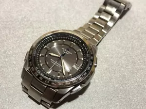 CASIO Oceanus OCW-T100TD-1AJF Titanium Solar Analog Watch Used Japan - Picture 1 of 6