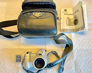 Konica Minolta Dimage Z10 39-290 Zoom Auto Focus HD Digital Camera Silver - Picture 1 of 10