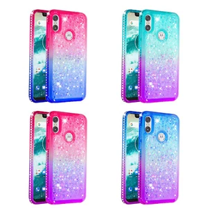 For Motorola One Case,P30 Play Case Bling Sparkly Diamond Glitter For Girl Women - Picture 1 of 26