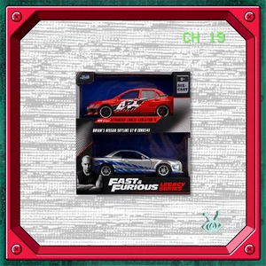 2023 Jada Toys Mitsubishi Lancer Evolution IX + Brian's Nissan Skyline GT-R R34 - Picture 1 of 1