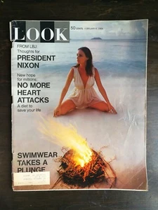 Look Magazine February 4, 1969 - Richard Nixon - Swimsuits - New York Jew - Ads - Picture 1 of 2