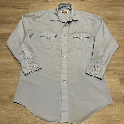 Vintage PARDNERS Blue Western Shirt Pearl Snap Shirt - Size 16 (Large) - Image 1 of 4