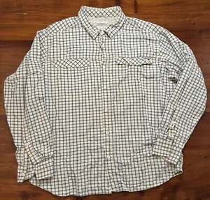 Columbia Men’s Plaid Outdoor Fishing hiking Vented button up Shirt Sz XXL - Picture 1 of 10