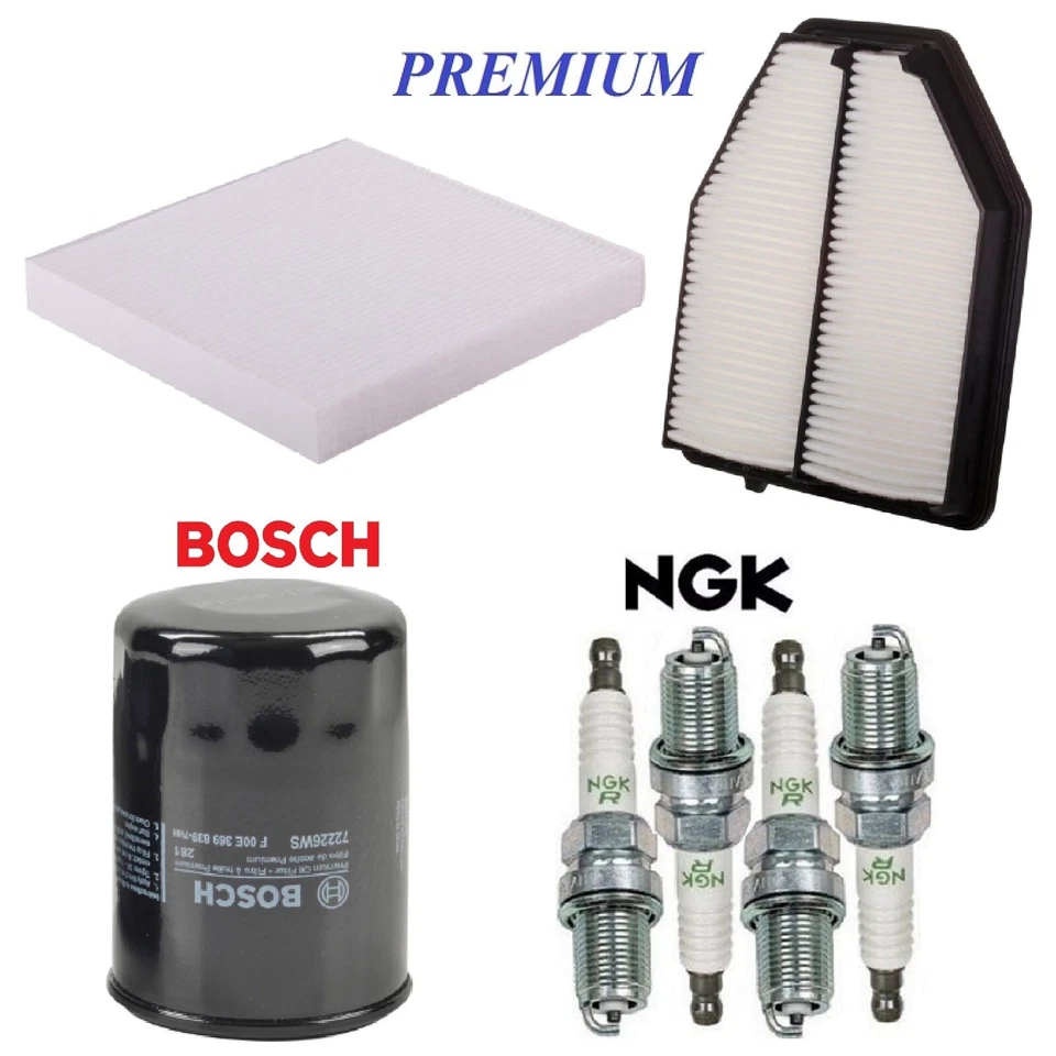 Kit de puesta a punto filtros de aceite cabina de aire bujías para ACURA ILX L4 2,4 L 2016-2022 Foto 1 de 1