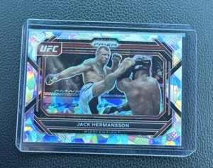 2023 UFC Prizm Jack Hermanson Silver Cracked Ice #92 - Bild 1 von 2