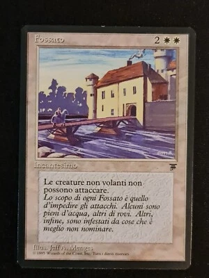 The Moat Legends Italian LP Magic the Gathering  (Reserved List MTG Card) - Image 1 of 4
