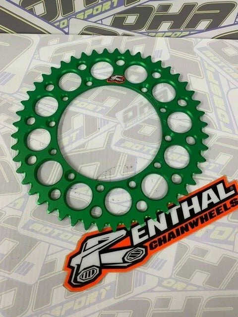 NUEVO piñón trasero Renthal MX para Kawasaki KLX300R KLX300 R 97-07 - 49T - VERDE Foto 1 de 1