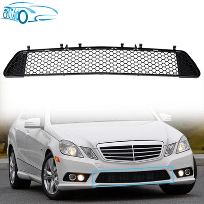 Rejilla inferior delantera para Mercedes Benz E350 2010-2013 plástico negro 2128851253 nueva Foto 1 de 4