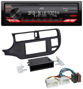 JVC Bluetooth USB DAB MP3 Autoradio für Kia Rio (UB 2011-2014) schwarz - Bild 1 von 7