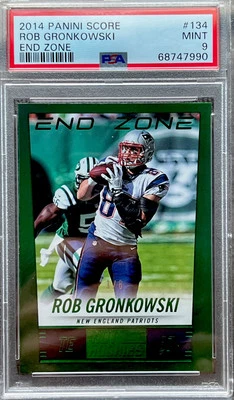 2014 Score Rob Gronkowski End Zone /6 PSA 9 - Image 1 of 3