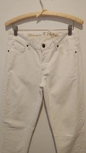 NWT CJ By Cookie Johnson Women's Size 26 White Straight Leg Jeans Faith - Picture 1 of 18
