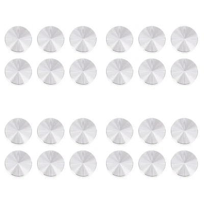  4 Stück 6 Stück Glas-Tischadapter, runde Aluminiumscheibe, - Bild 1 von 4