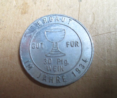 MONNAIE DE NECESSITE ALLEMANDE 1934 - Photo 1/2