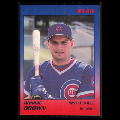 Ronnie Brown #3 1989 Star Wytheville Cubs Baseball Card MLB NM - Image 1 of 3