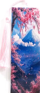JAPANISCHES BERG FUJI LANDSCHAFT - VOGEL, KATZEN, FEEN, BLUMEN, HUNDE,-LESEZEICHEN - Bild 1 von 1
