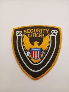 Vintage SECURITY Patch 4X4.25 Schulteraufnäher SECURITY Abzeichen Uniform Patch EXC. - Bild 1 von 5