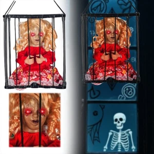 Halloween Scary Toy Hanging With Sound And Light Sensor Motion Activated - Picture 1 of 6