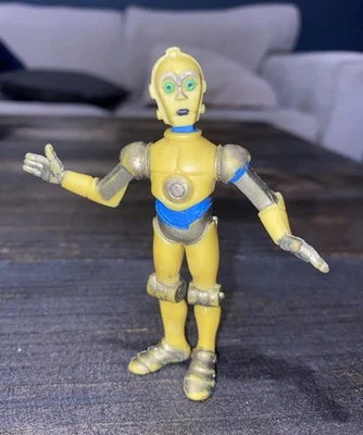Figura De Colección Star Wars C3PO 1986 Lucas Película Original PVC Ewoks Droides Dibujos Animados 4" Foto 1 de 4
