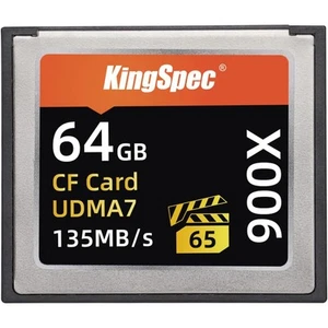 Compact Flash Cf Card 64GB 4K 135MB/S Memory Video Panasonic DC-S1 DC-S1R - Picture 1 of 4