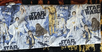Sábana plana gemela vintage de Star Wars solo con trilogía original Foto 1 de 3